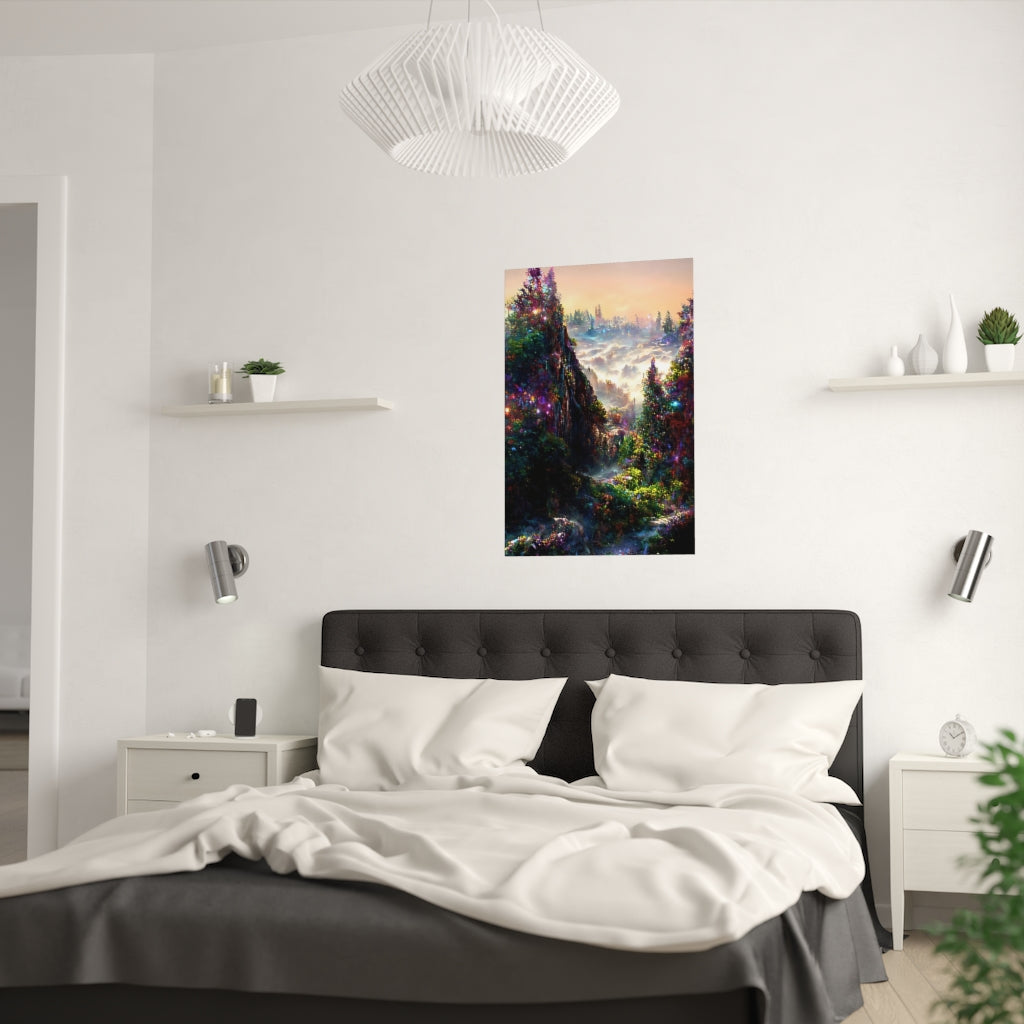 Rainbow Cliffs - Poster