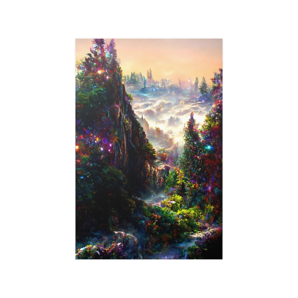 Rainbow Cliffs - Poster