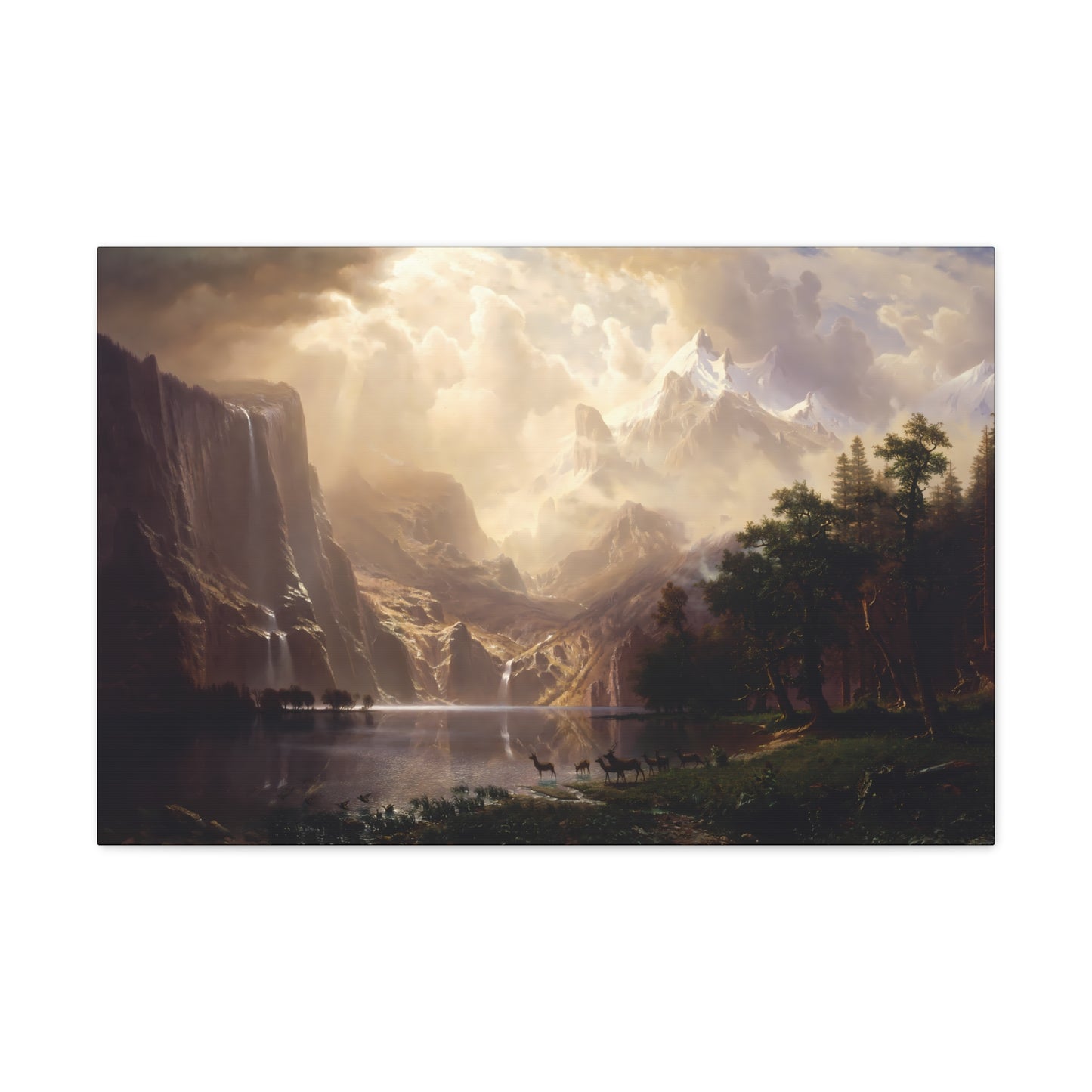 Albert Bierstadt's Among the Sierra Nevada, California - Canvas