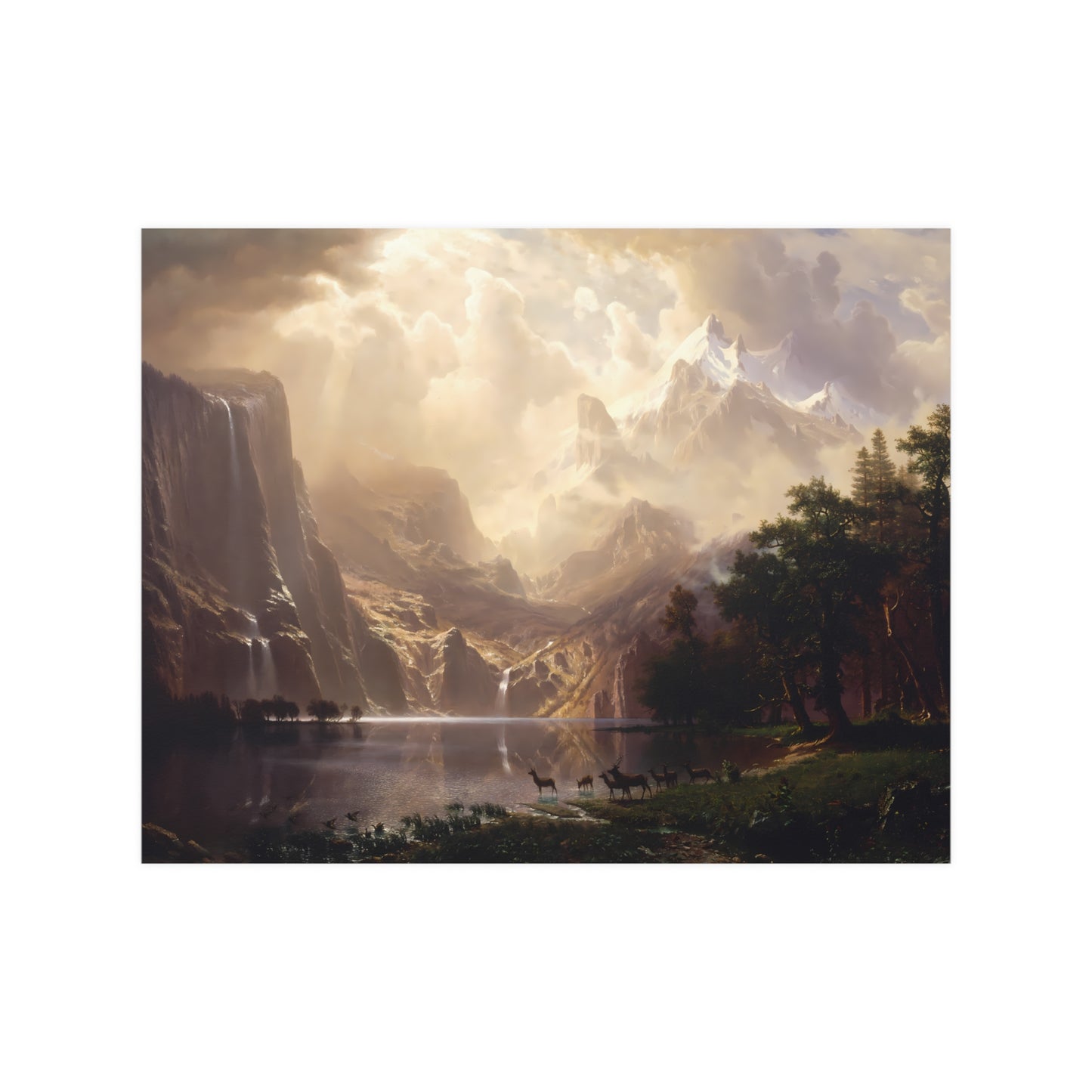 Albert Bierstadt's Among the Sierra Nevada, California - Poster