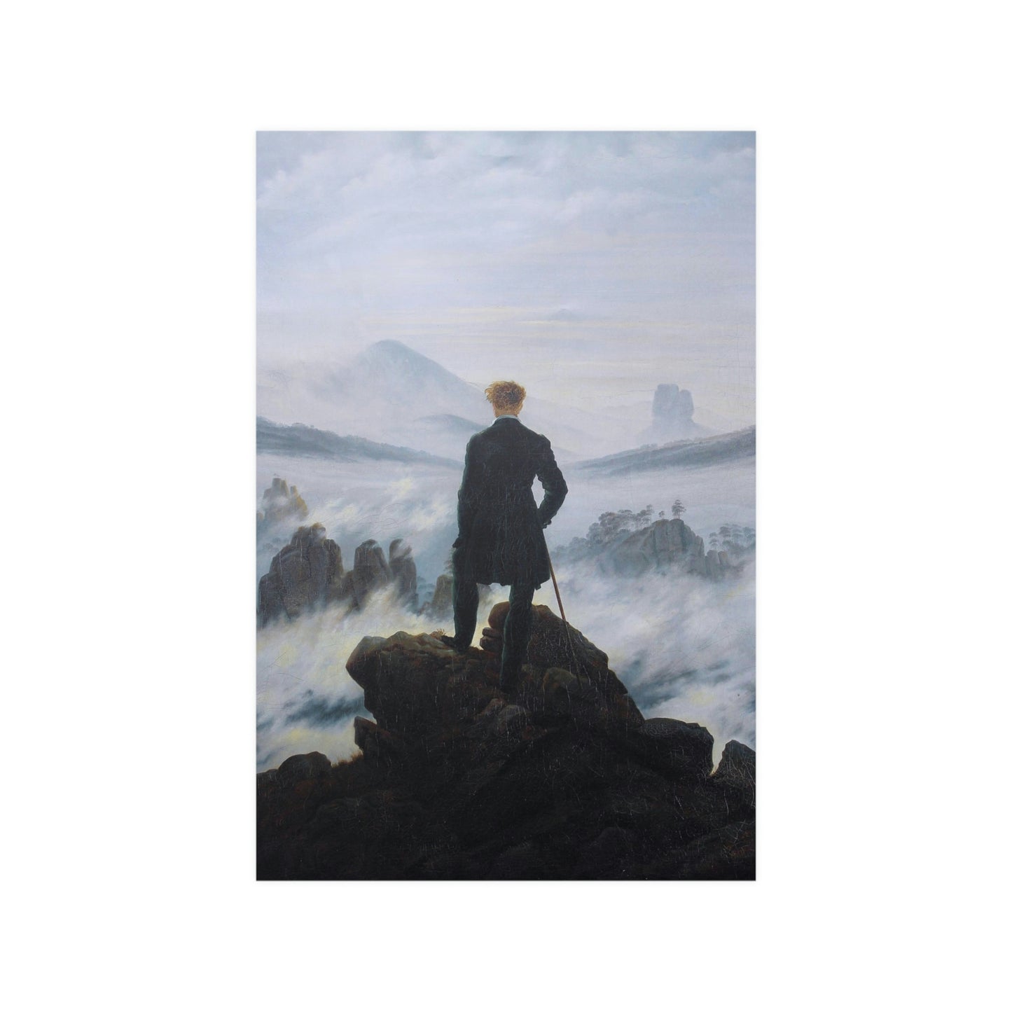 Wanderer Above a Sea of Fog - Poster