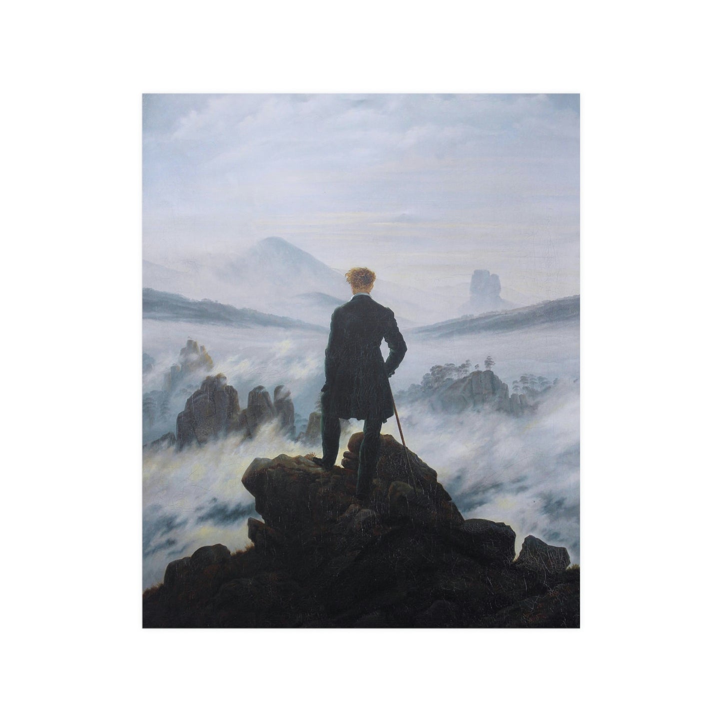 Wanderer Above a Sea of Fog - Poster