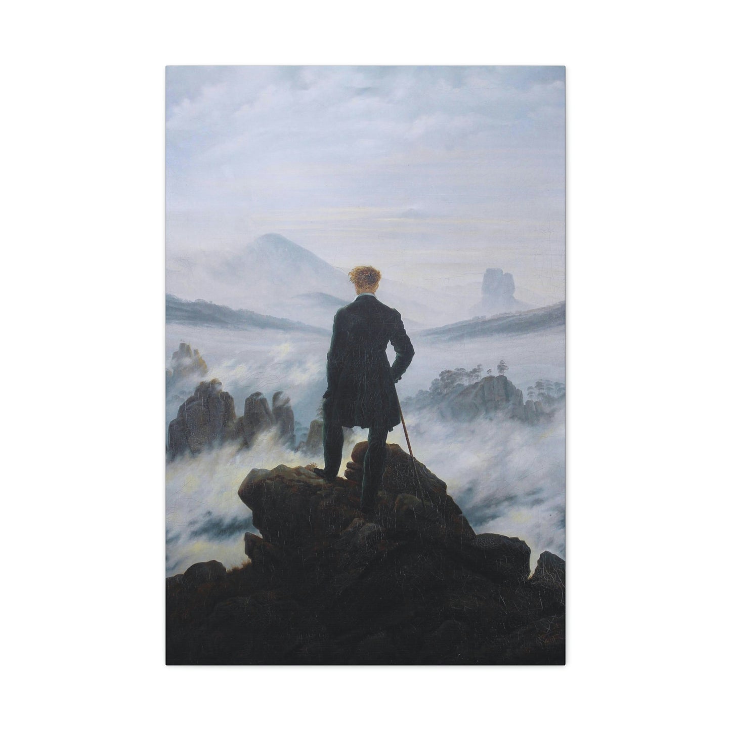 Wanderer Above a Sea of Fog -  Caspar David Friedrich