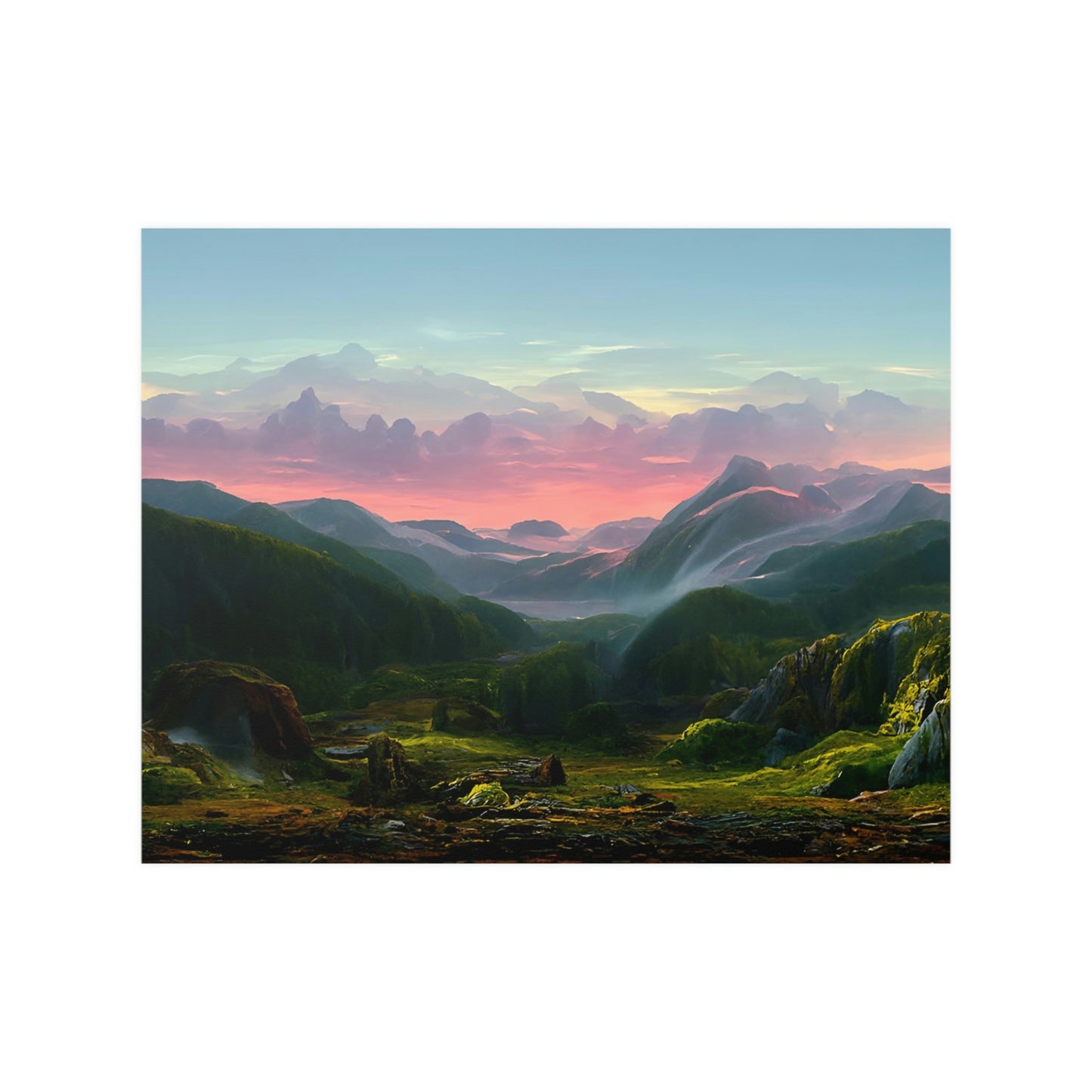 Fantasy Mountains - Poster