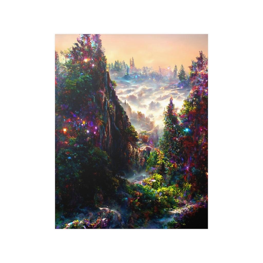 Rainbow Cliffs - Poster